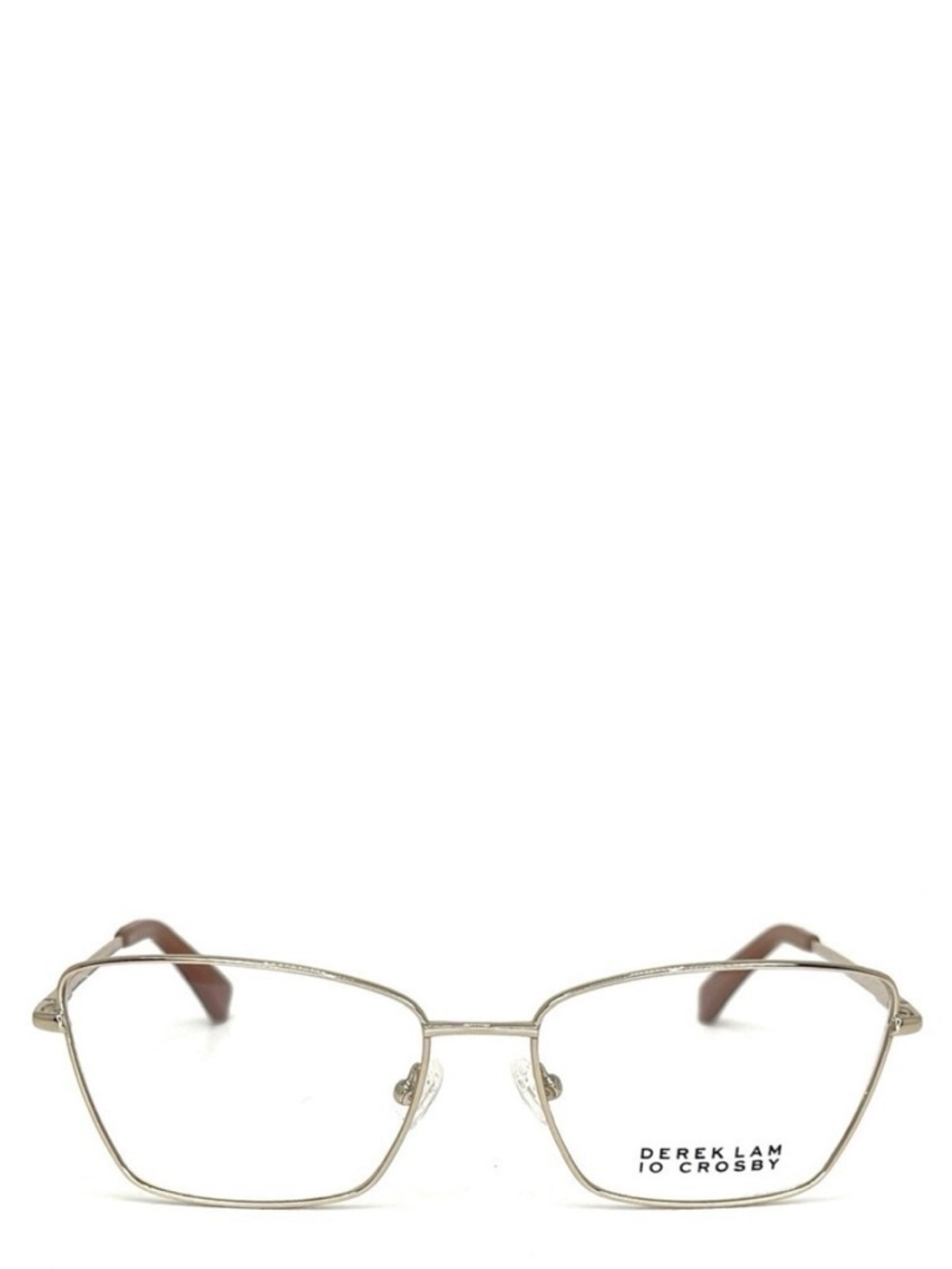 New Derek Lam 10 Crosby Lane Frames Glasses Light Gold Full Rim Cat Eye Eyewear